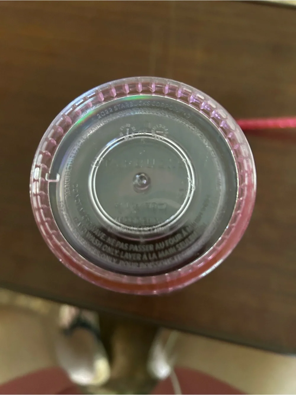 Starbucks 2022 pink kaleidoscope cold drink Tumblr with straw, 24 ounces/venti